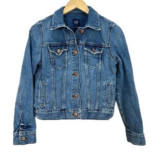 GAP Icon Jean Jacket Medium Wash Denim Coat‎ Women's Medium